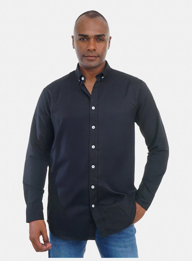FIRE WOOD FireWood Long Sleeve Shirt  For Men Black - Image 2